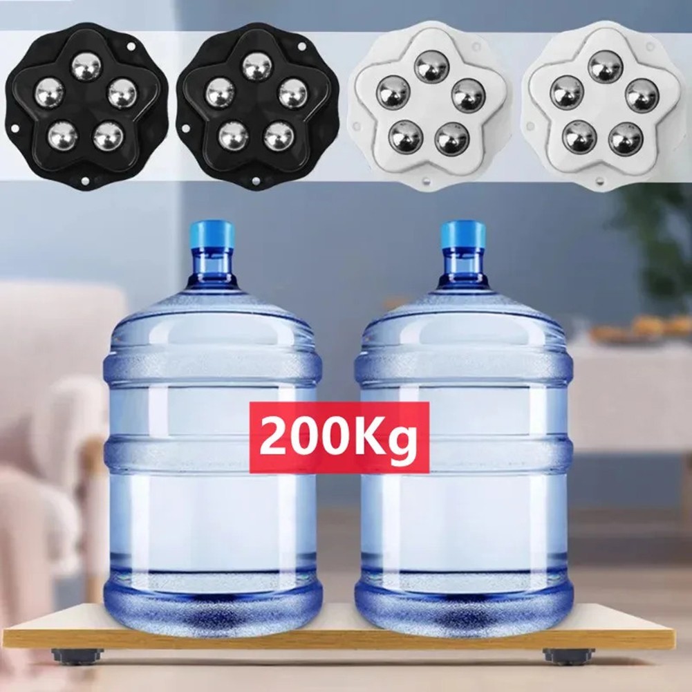 12 Pcs Heavy Duty Furniture Casters with Groove Texture for Steady Movement