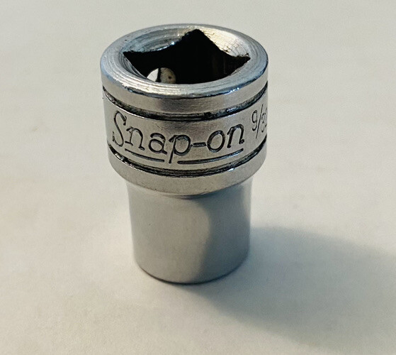 Vintage Snap-on PP409 9/32 Pipe Plug Socket 3/8” Drive Made In USA