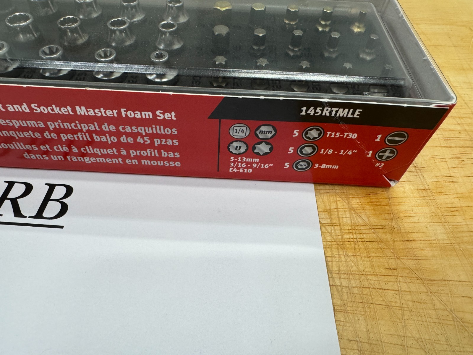 Snap-on Tools NEW 75pc LOW PROFILE Master 1/4″ 3/8″ Foam Sets 145RTMLE 230RFSMLE