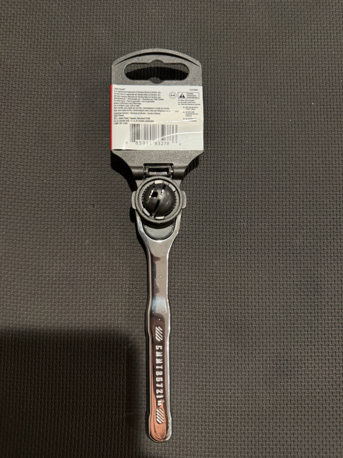 CRAFTSMAN72-Tooth 1/4-in Drive Full polish Handle Ratchet