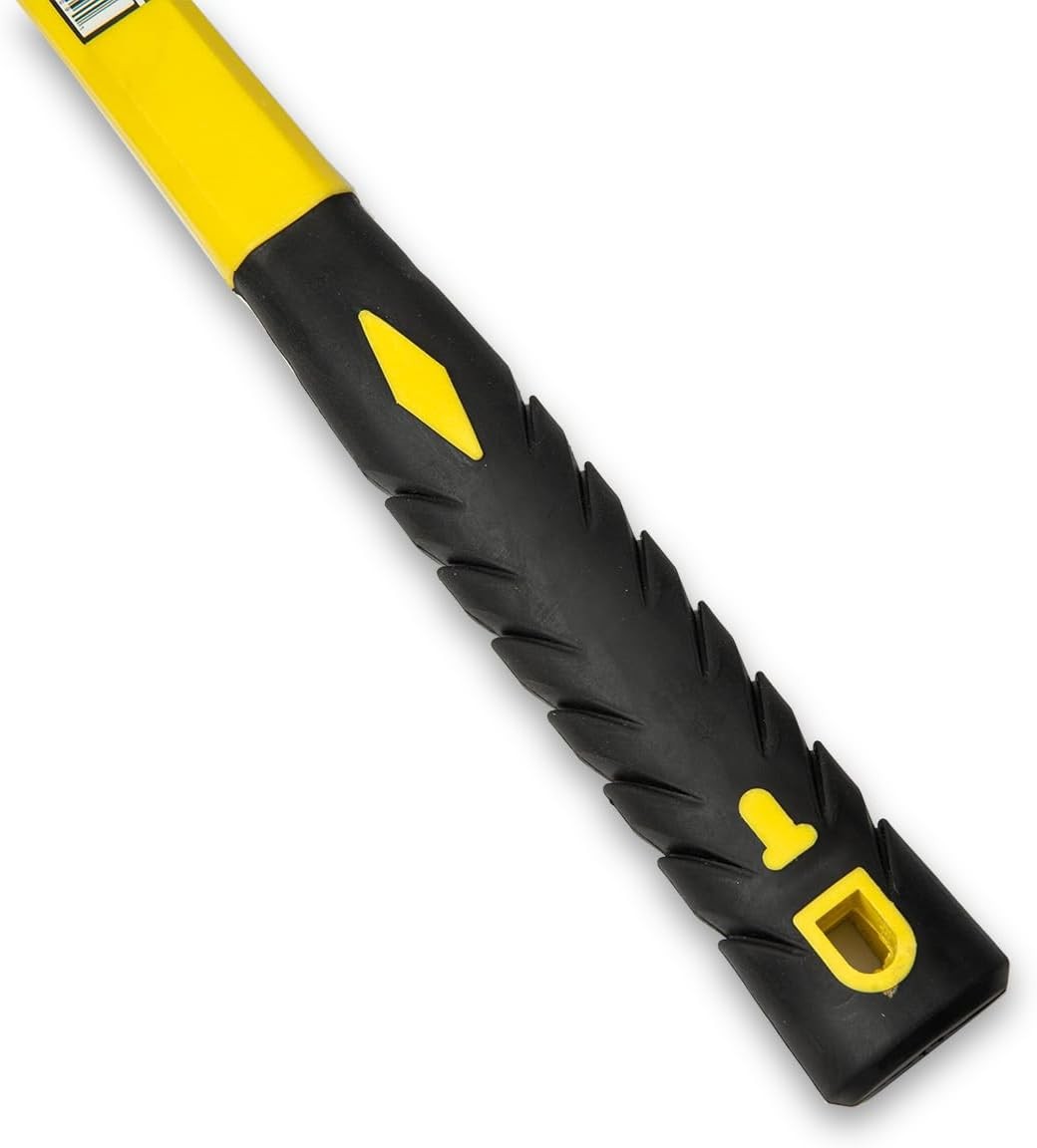 Stark USA 2-Pounds Sledge Hammer 2lbs Brass Head Fiber 1 Pack, Yellow/Black