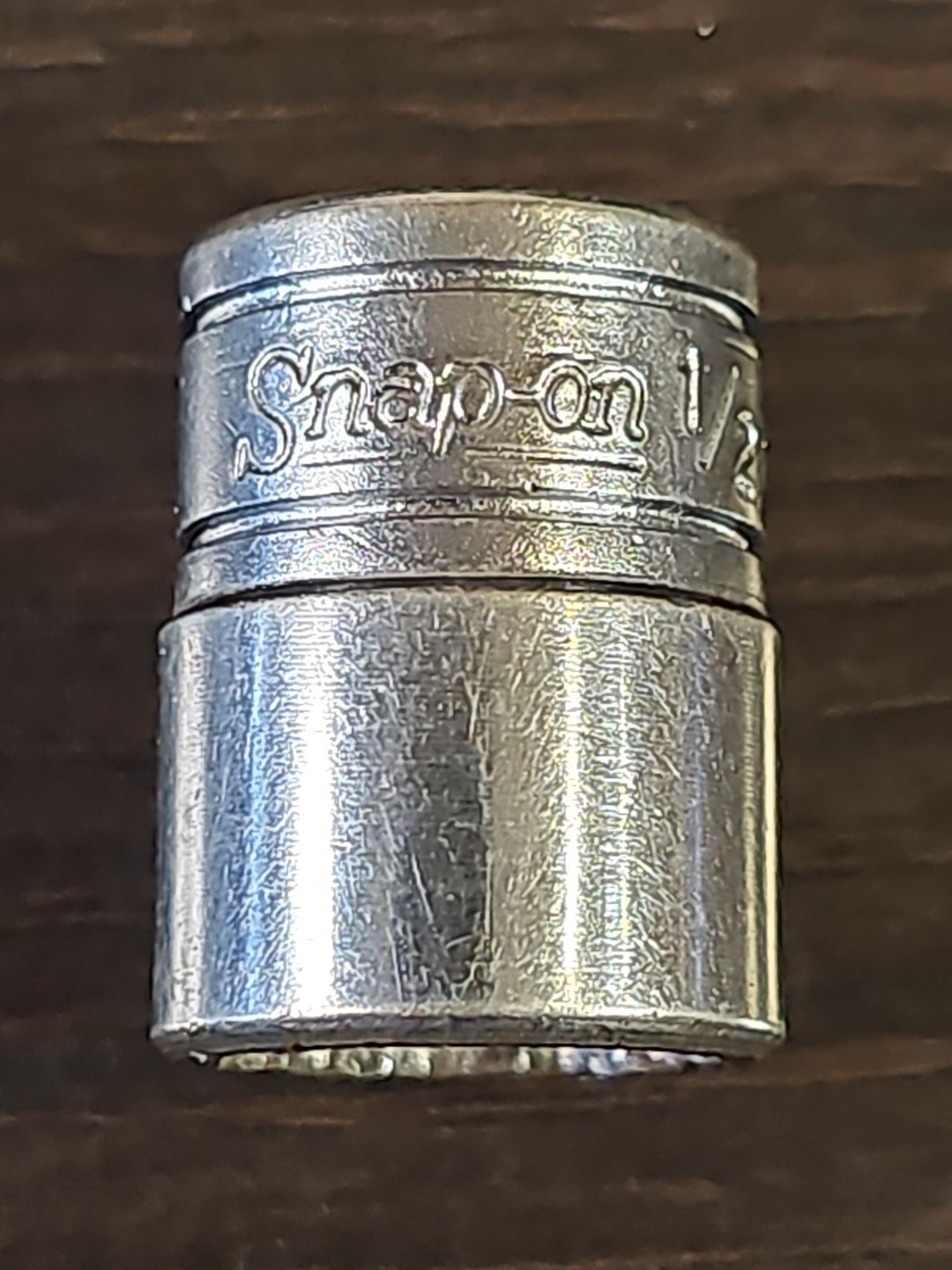 Snap-on Tools F-161 1/2” SAE Chrome 3/8″ Drive 12-Point Chrome Socket USA