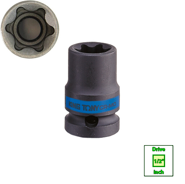 1/2″ drive Impact Star Torx E Socket KING TONY