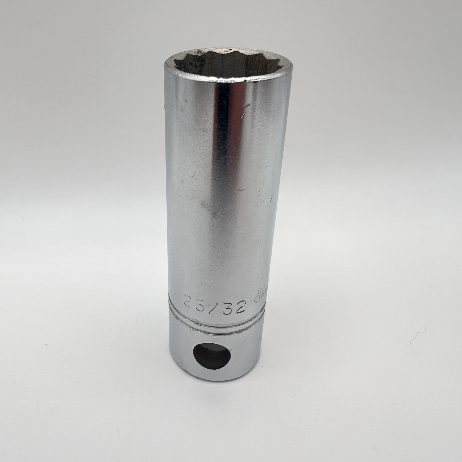 Williams 1/2″ Drive Deep Socket 25/32 SAE 12 Point Chrome SD-1225 Made in USA