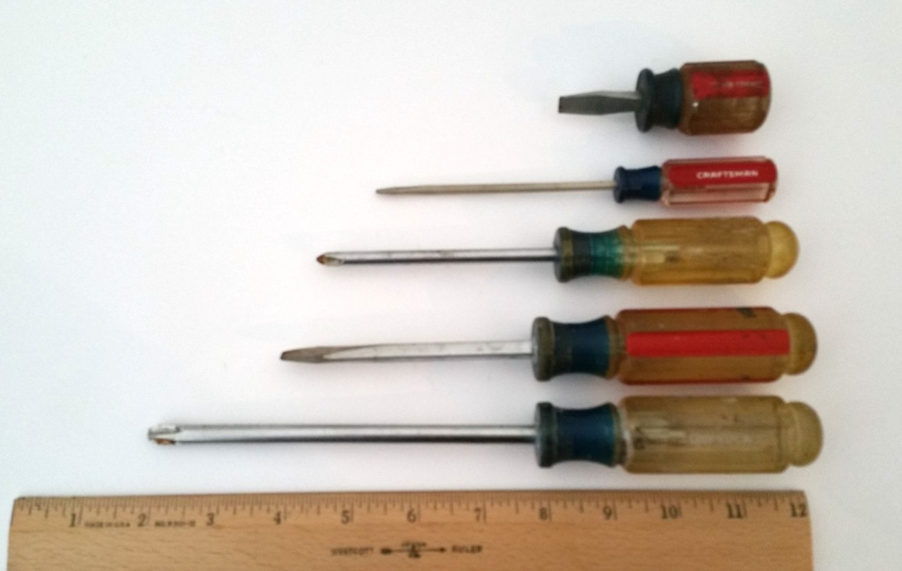 Craftsman Screwdriver 5 Pc Set Flat/Slotted and Phillips USA K312