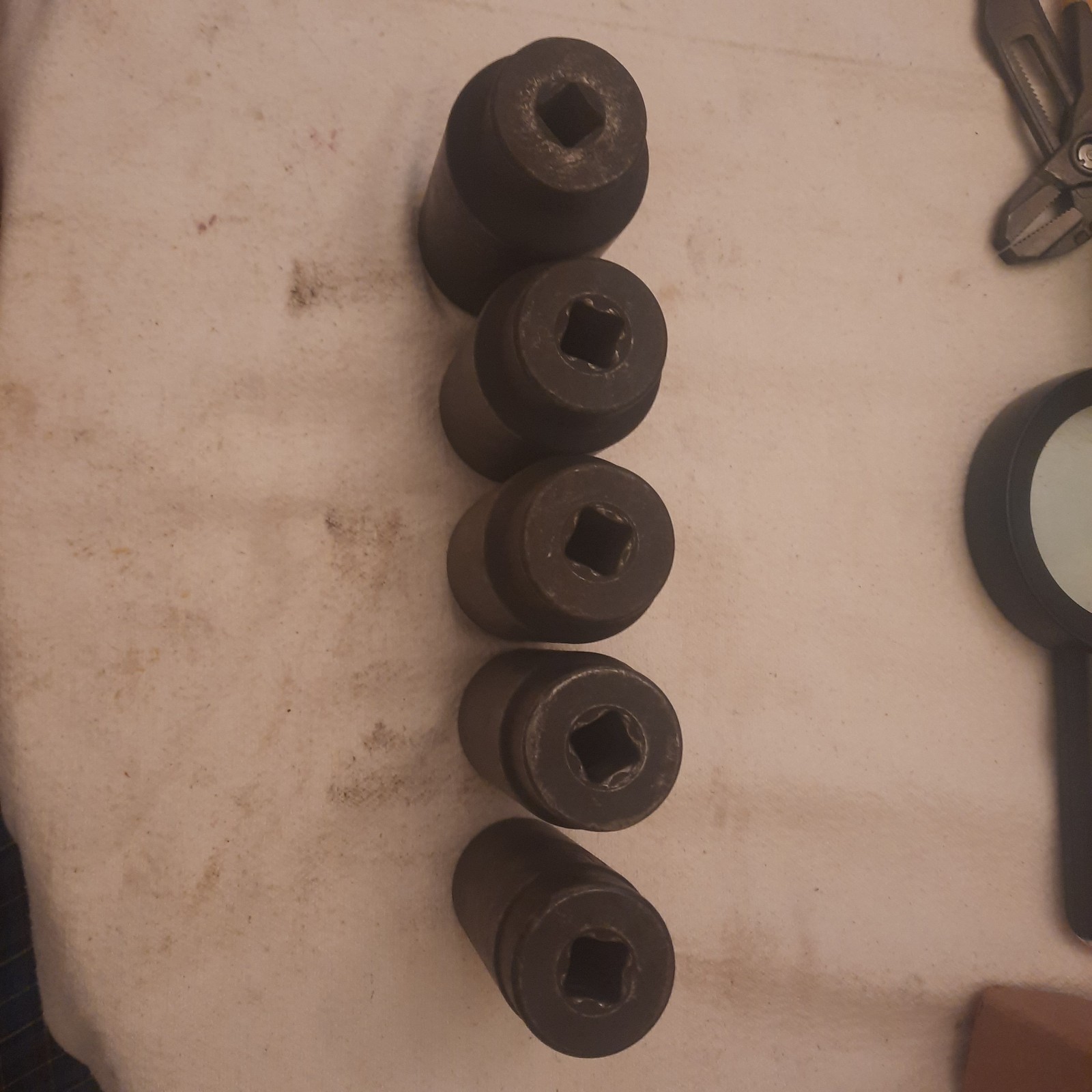 KD 5 Piece Metric Deep Impact Sockets. 38 36 35 32 29mm. CR-MO