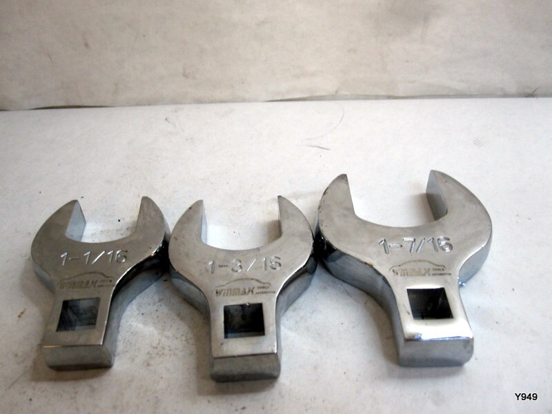 Winmax tools set of 3 Jumbo Crowfoot Wrench 1-1/16, 1-3/16, 1-7/16