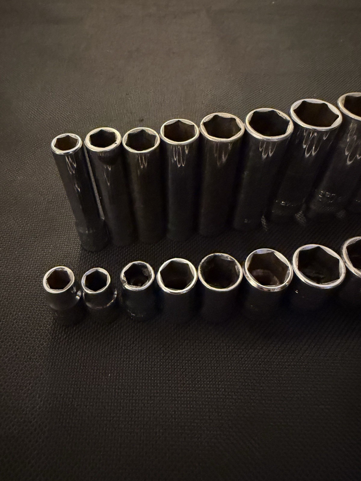 Mac Tools 18 Piece 1/4” Chrome Socket Deep – Deep – Shallow – M6 – MD6 – 6-14