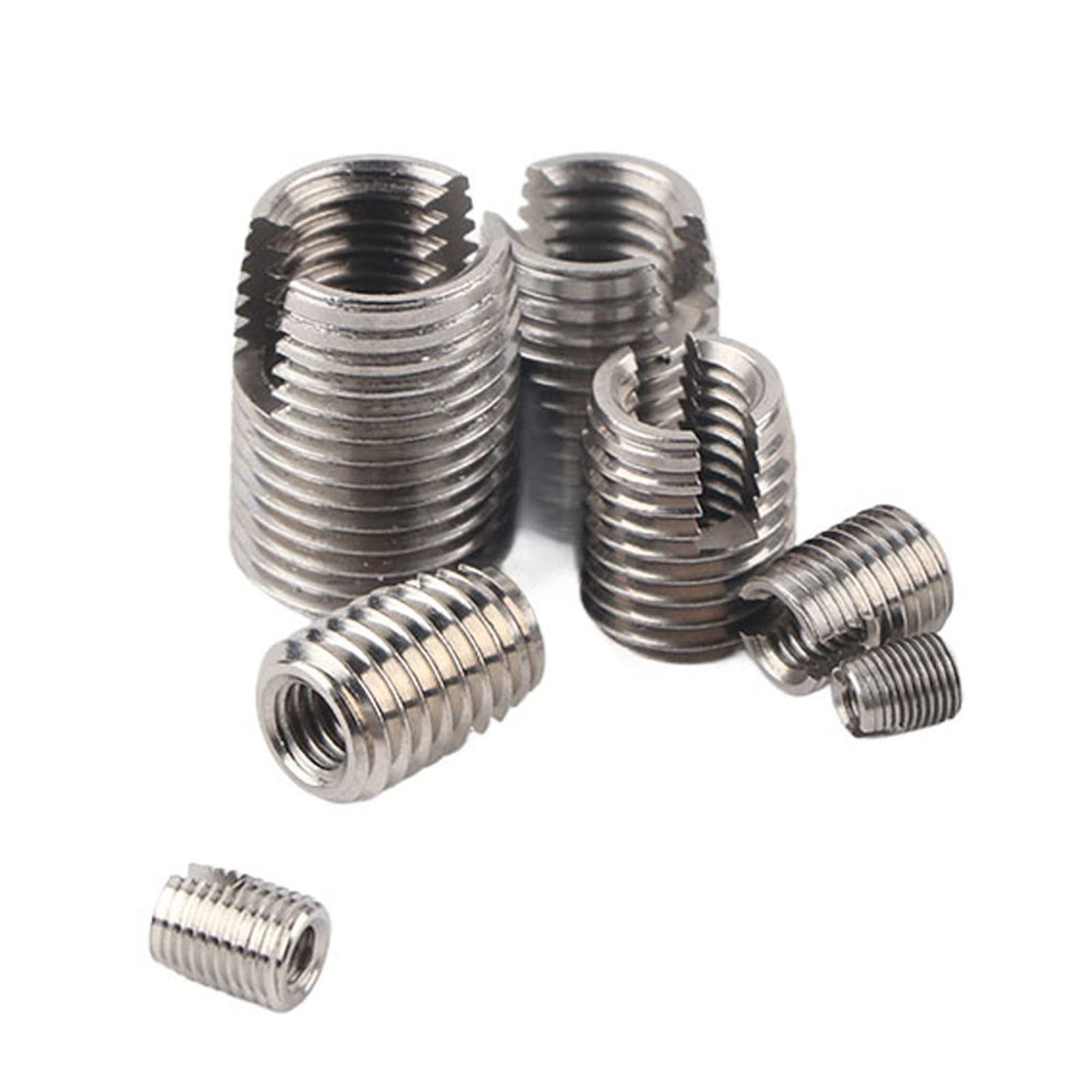 50 PCS Inner Thread Self Tapping Inserts Set Stainless Steel Repair Tool Kit
