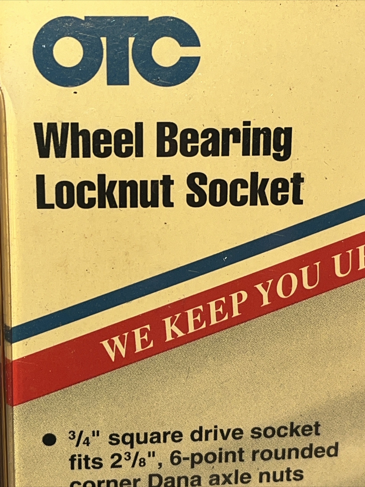 OTC TOOLS 3/4″ DRIVE SOCKET Fits 2-3/8″ 6PT WHEEL BEARING LOCKNUT FORD LIGHTDUTY