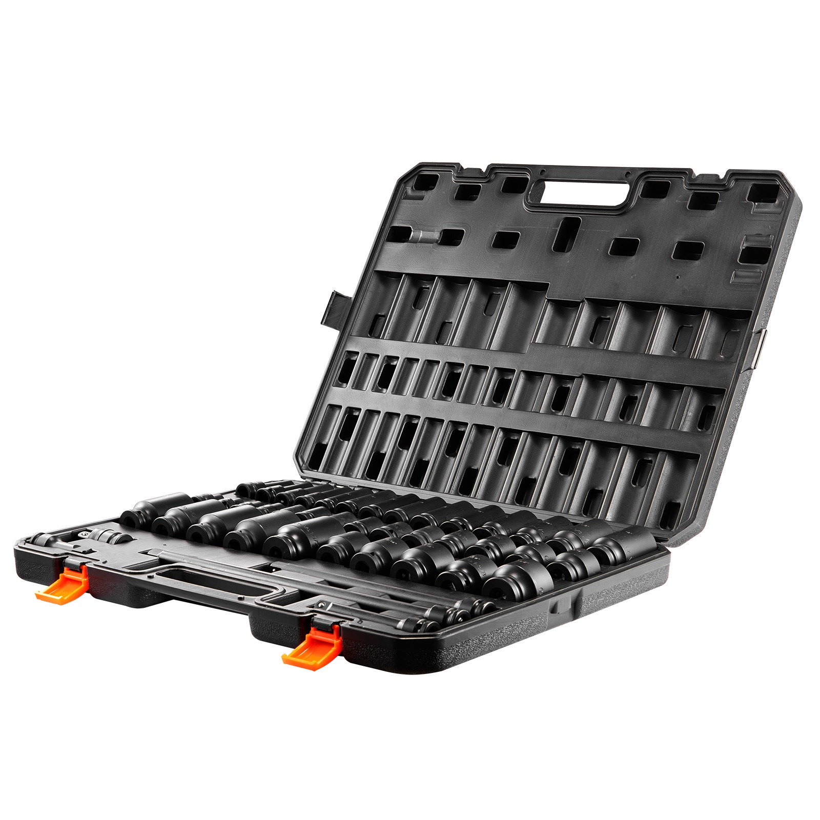 Uimoso 43-Piece 6-Point Impact Socket Set with 1/2in Drive and Ratchet Tool Kit