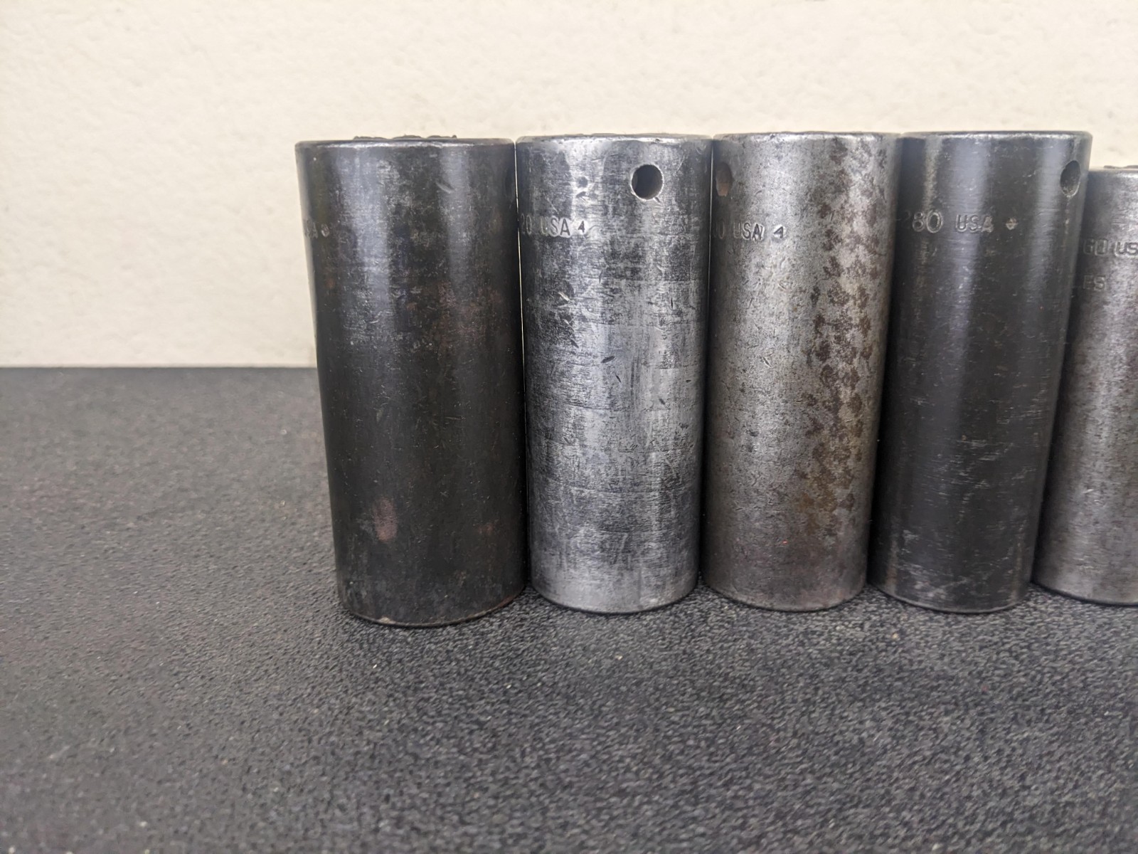 #as294 Snap On SIM 1/2″ Drive 7/16″ 1-1/16″ SAE Deep 6 Point Impact Socket Set
