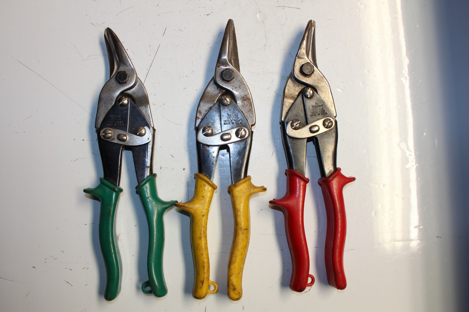 BLUE-POINT TOOLS RIGHT, LEFT, CENTER 10″ Aviation Snips SET 3pcs USA