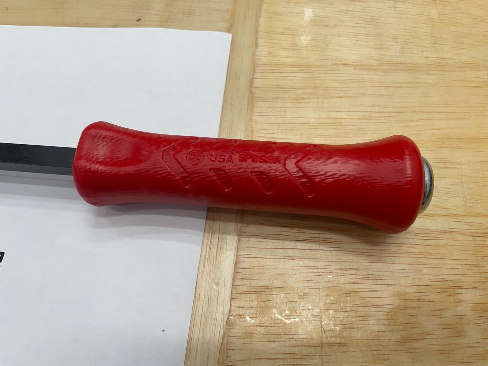 Snap-on Tools USA NEW RED 18″ Length Steel Striking Pry Bar SPBS18AR