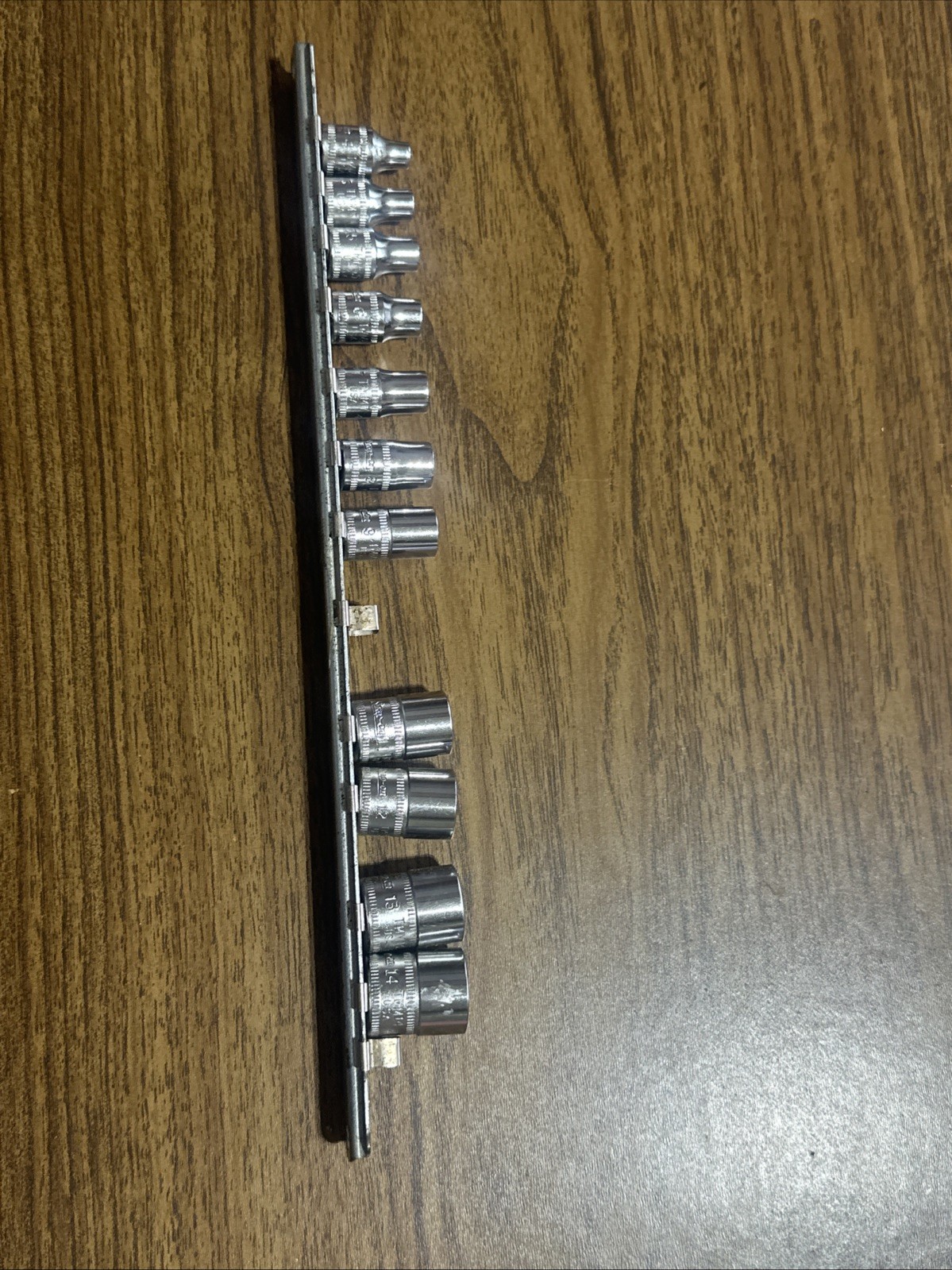 SNAP ON TOOLS 11 Pc 1/4″ DRIVE METRIC 6 POINT SOCKET SET 4MM – 14MM Missing 10mm