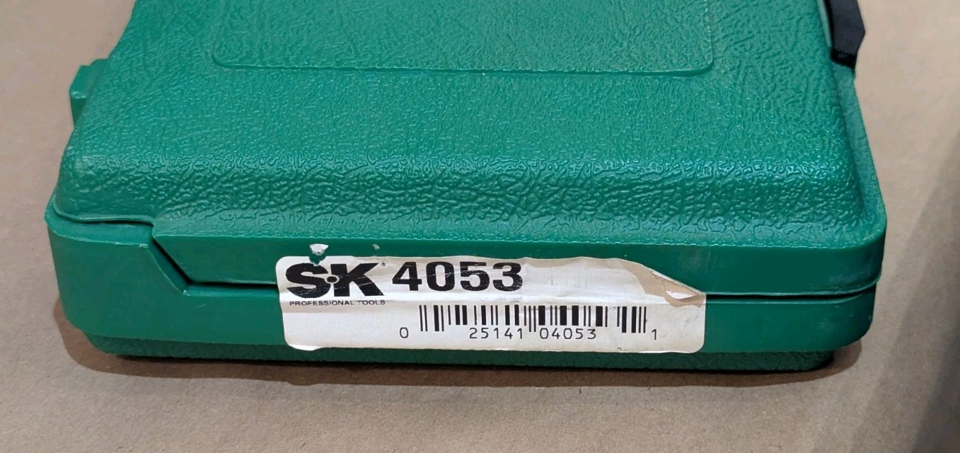 Vintage SK Tools 4053 1/2″ Drive Metric Impact Socket Set Incomplete With Case