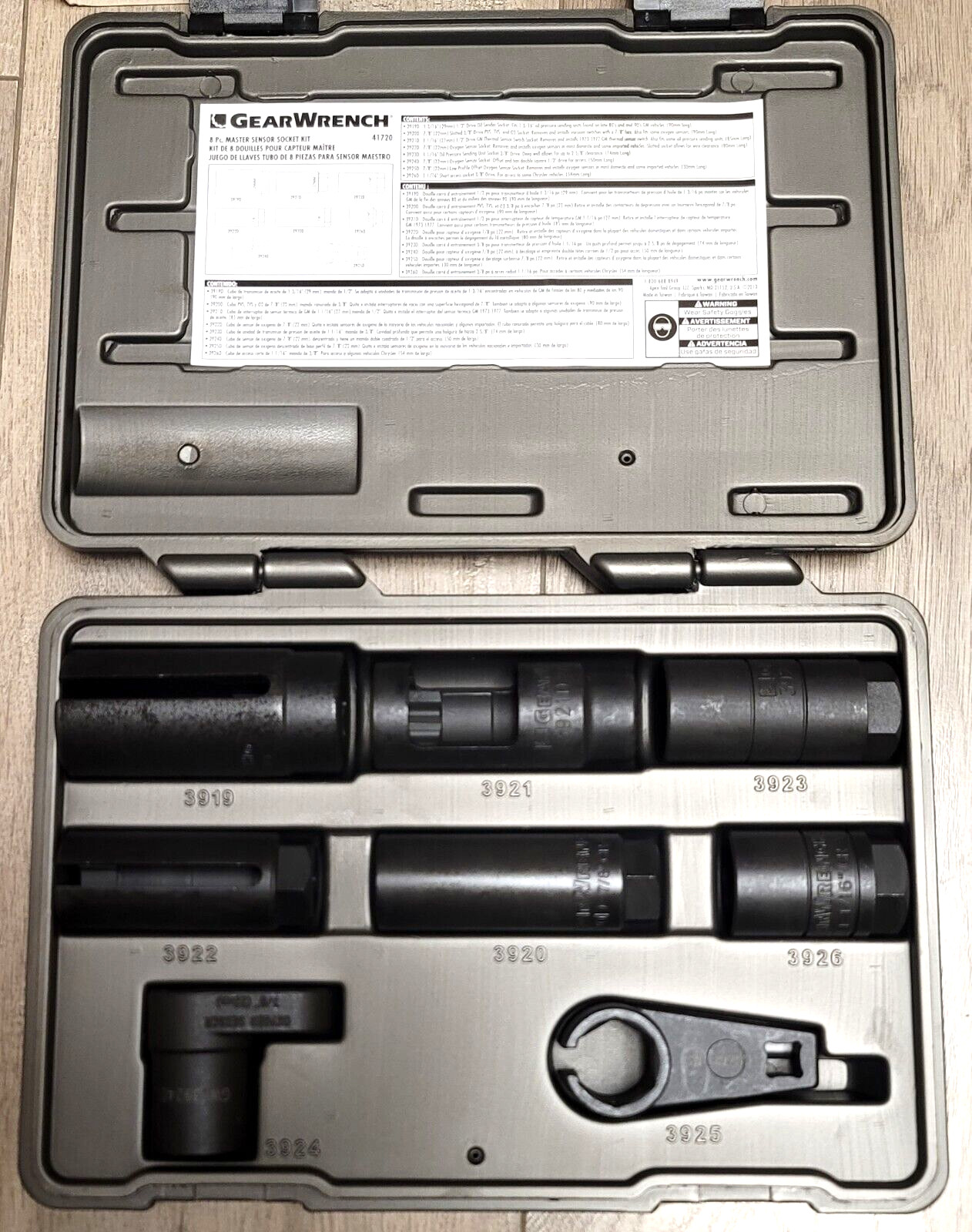 Gearwrench 8pc Master Sensor & Sending Unit Specialty Socket Set #41720