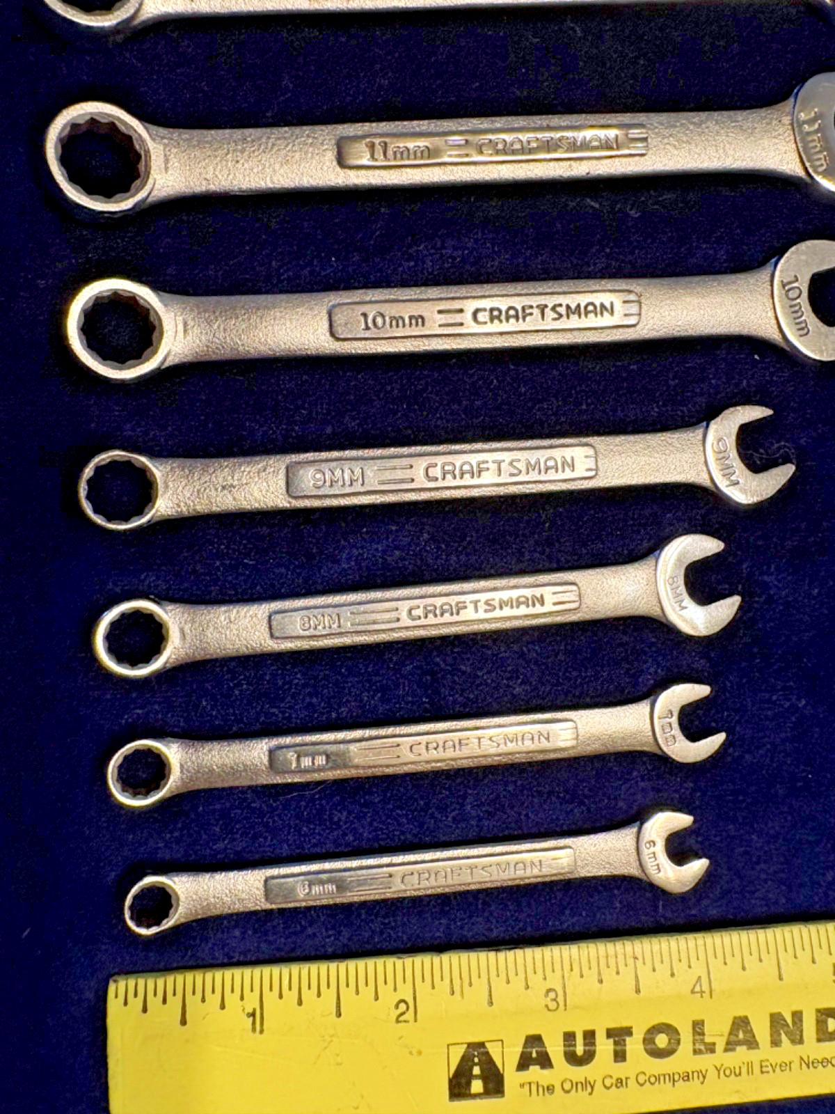 Vintage Craftsman Metric Wrench Set 12 Piece USA Sizes 6mm-19mm