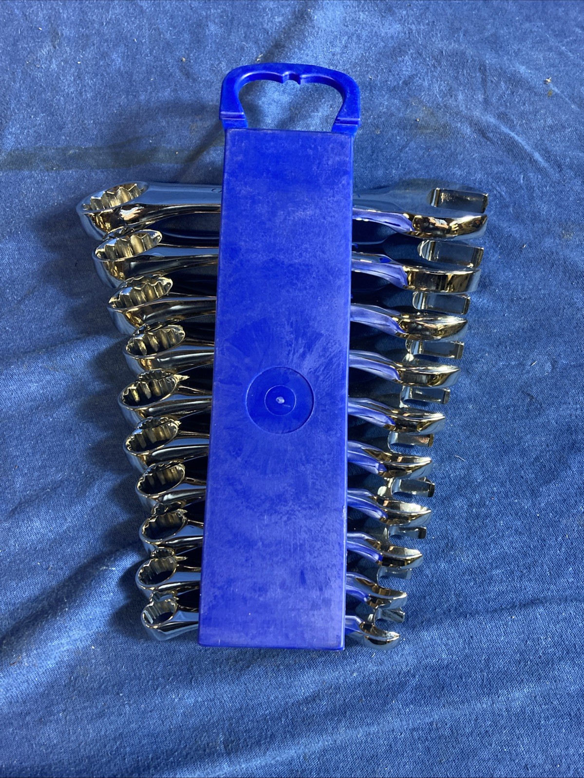 S & K 10 Pc Stubby Combo Wrench Set, 3/8″-15 /16″, 12Pt Offset, 88030