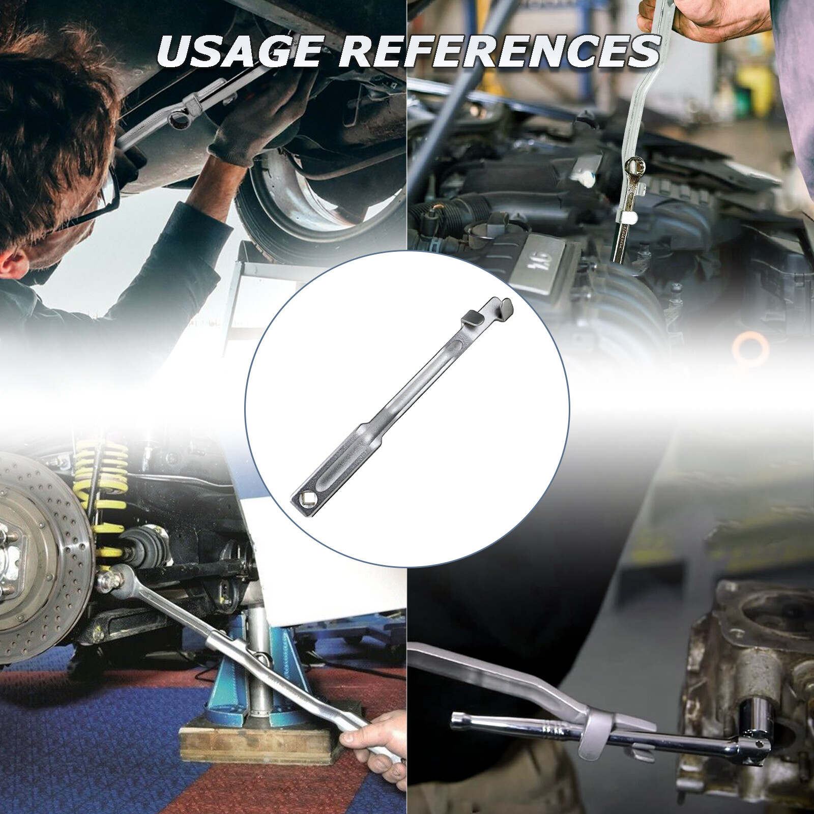 Universal Wrench Extender Tool Bar – Extra Long Torque Adaptor Wrench Extension
