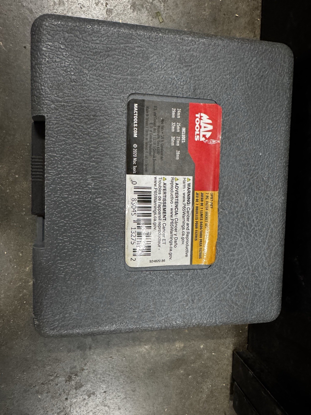MAC Tools 7-pc Low-Profile Oil Filter Metric Socket Set OFS7-SET