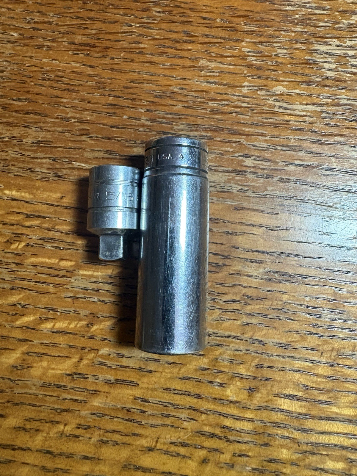 Snap On Tools SFS201 3/8” Drive 5/8” 6 Point Socket & Ppm410 Pipe Plug Socket