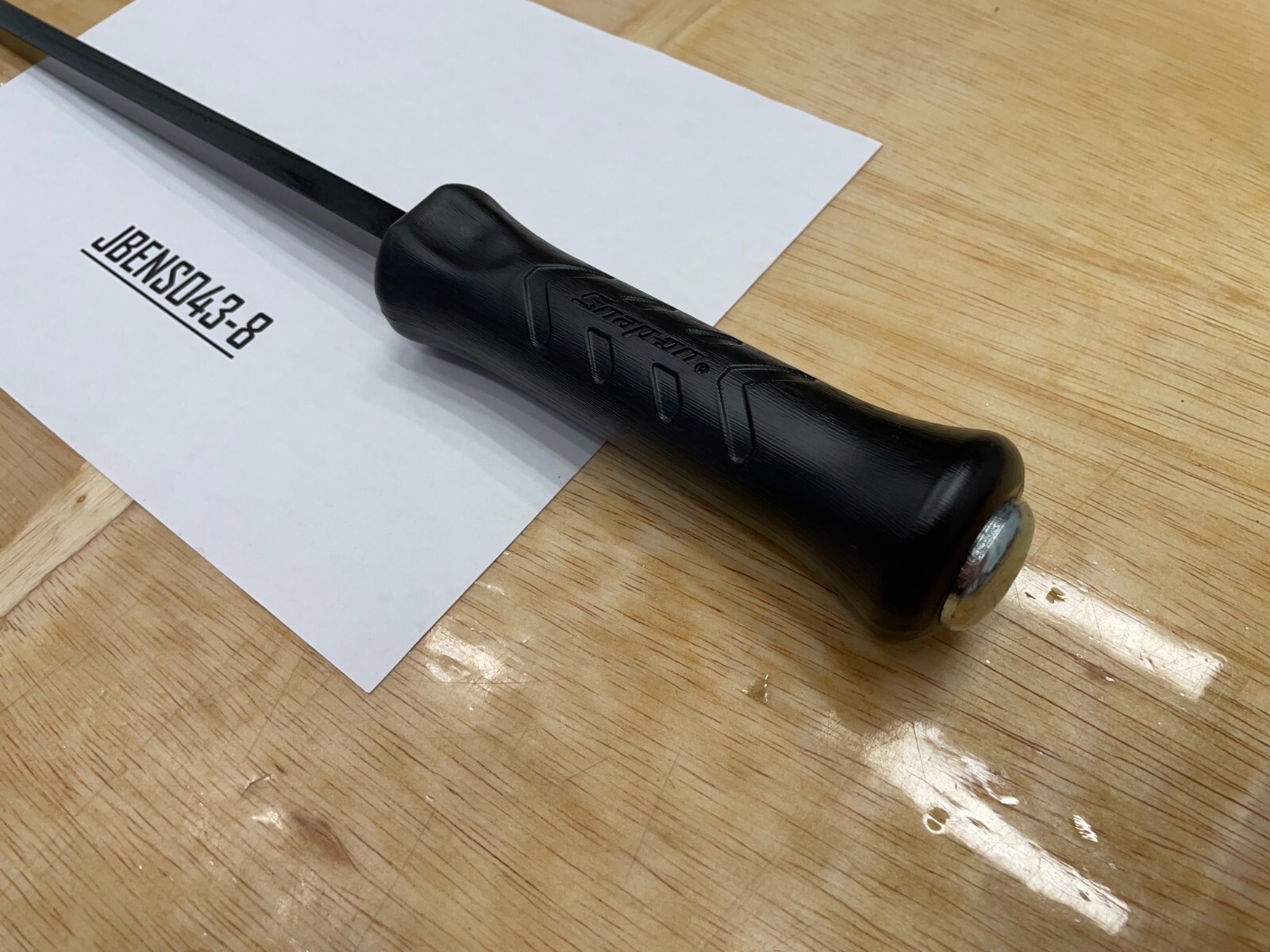 Snap-on Tools USA NEW BLACK 18″ Length Steel Striking Pry Bar SPBS18A