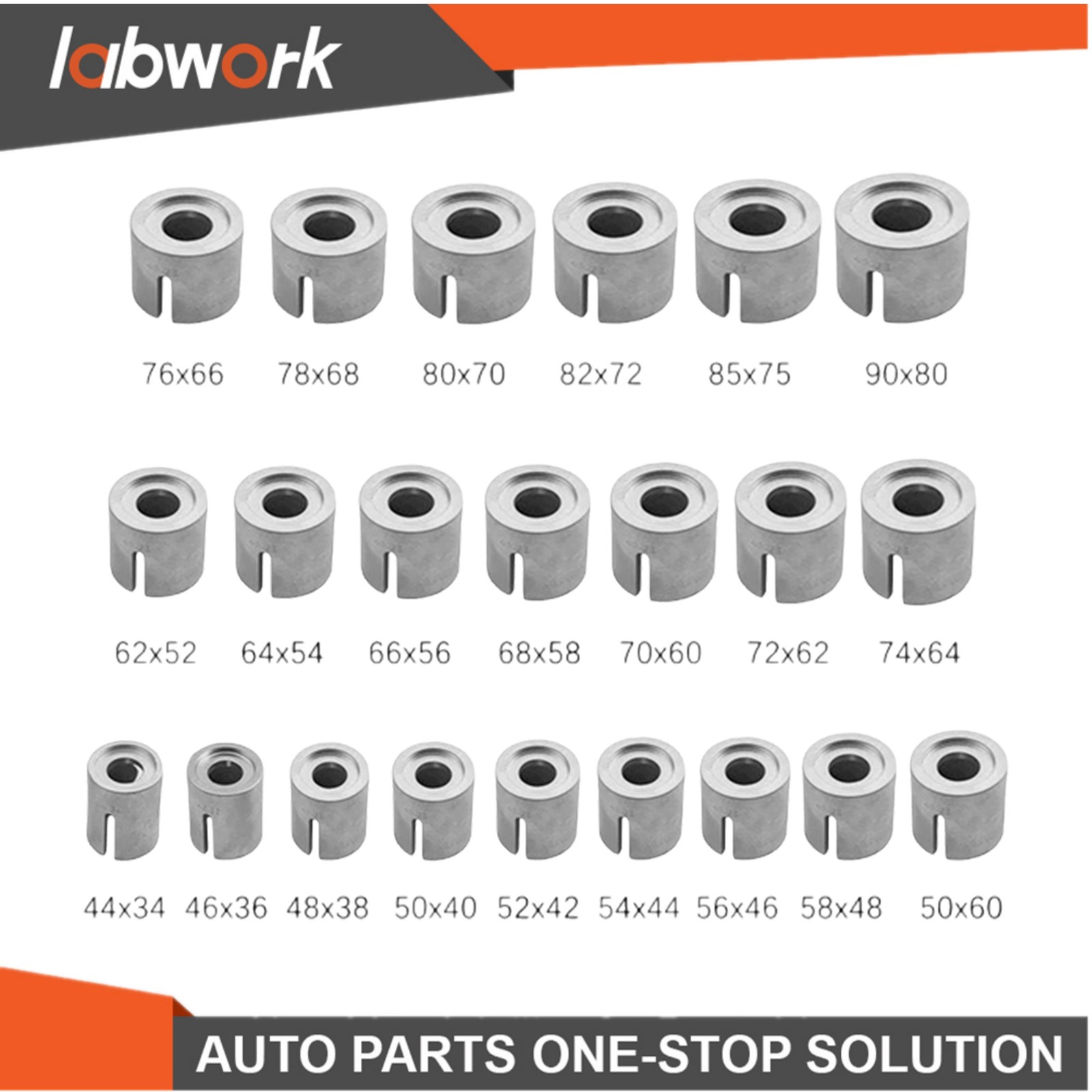 Labwork 27Pcs Press and Pull Sleeve Kit Bush Bearing Removal Insertion Tool