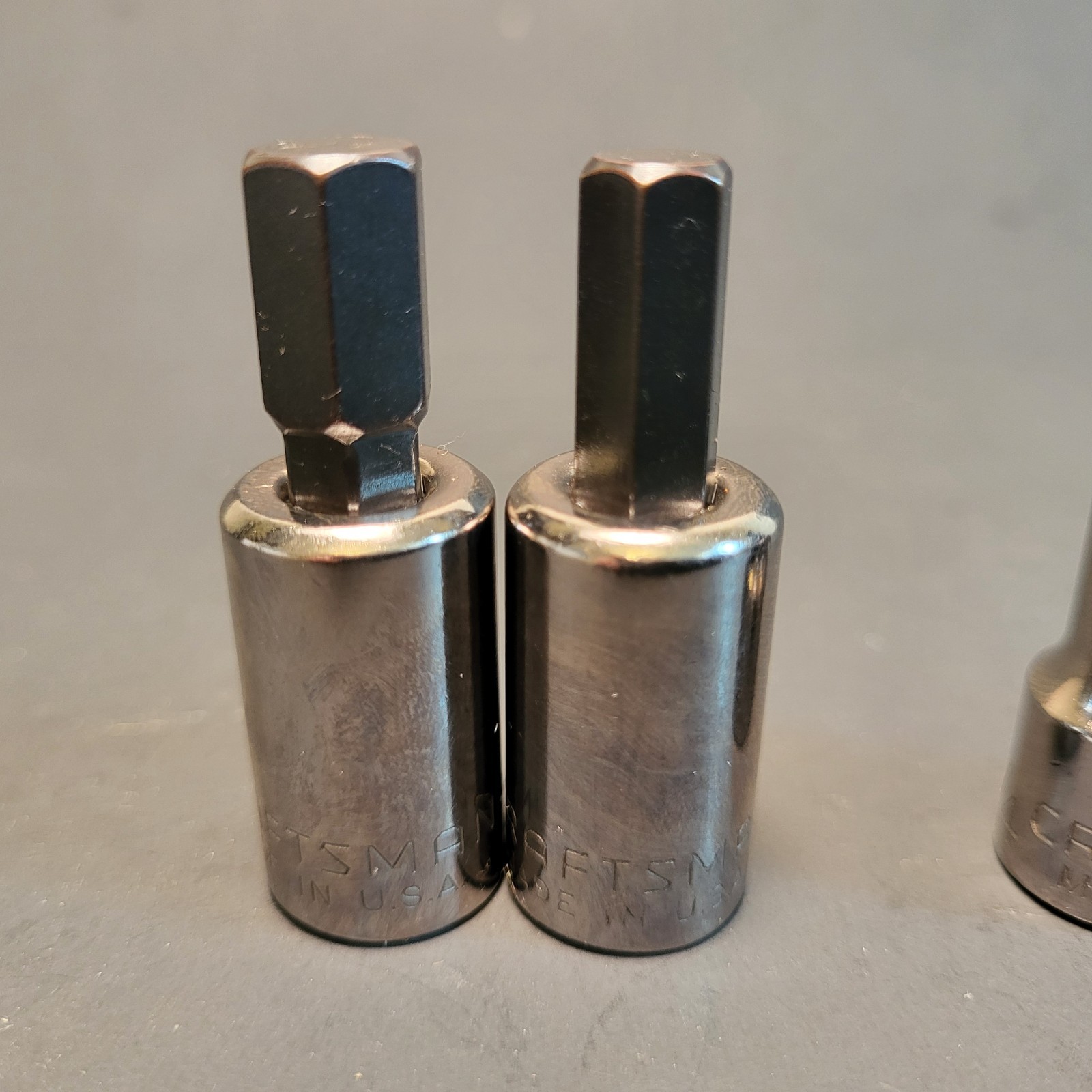 Craftsman USA 6 pc hex socket set 3/8” drive excellent condition 5/32”-3/8” 3444