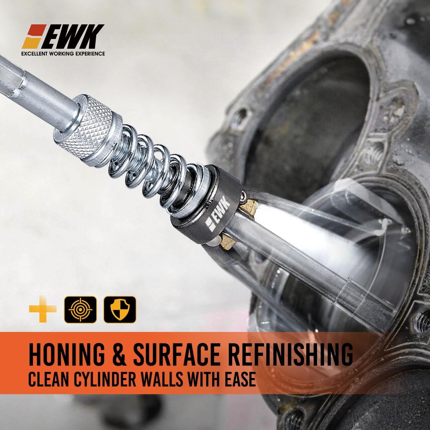 Replaceable 220 Grit Cylinder Honing Tool with Rust-Resistant Steel Construction