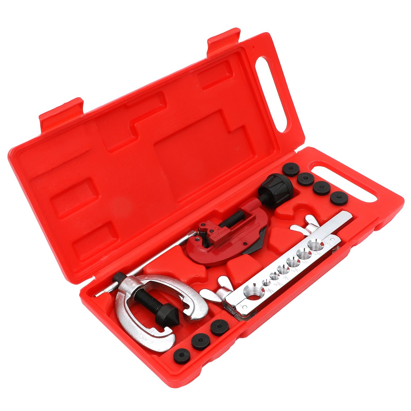Double Flaring Brake Line Tool Kit Tubing Car Truck Repair Tool W/ Tube Cutter