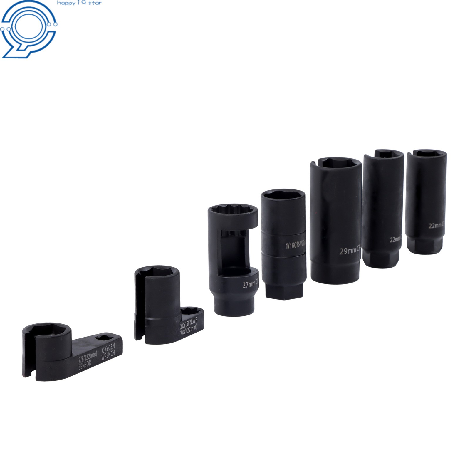7Pcs Set Oxygen Sensor Socket Automotive Sensor Auto Tool Set Sensor Socket