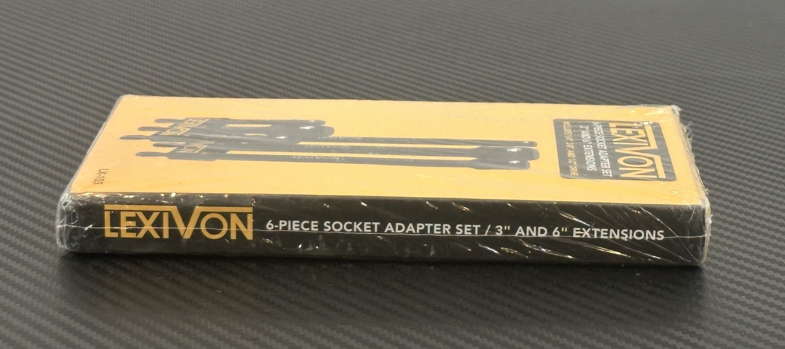 Lexivon 6-Piece Impact Grade Socket Adapter Set – 3″ & 6″ Extension Bit w/ Holde