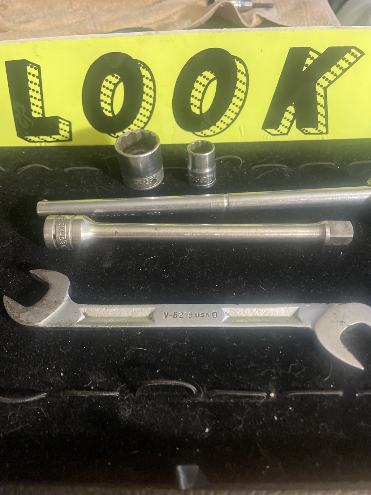 Vintage Snap On Lot of 5 F-5-1 Breaker Bar FX-6 Extension V-5218 2 Sockets