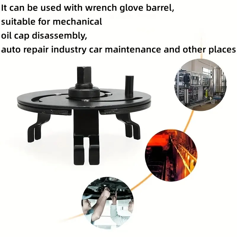 Adjustable Fuel Pump Cover 3 Jaws Fuel Tank LID Wrench Removal Tool 89mm-170mm