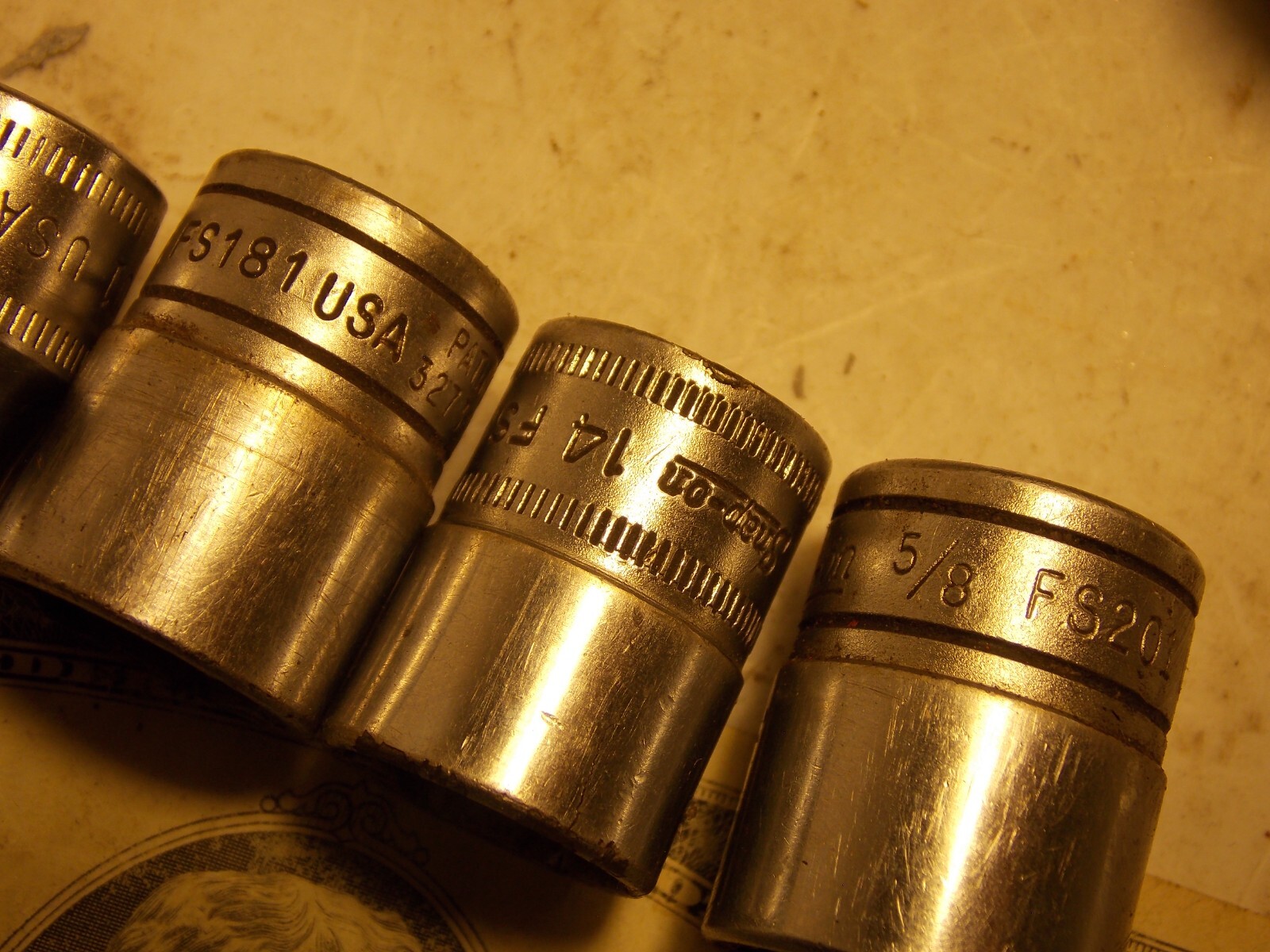 Snap on 3/8″ Drive Shallow Chrome Sockets sold Singles 14mm 3/8 9/16 FREEShpA1