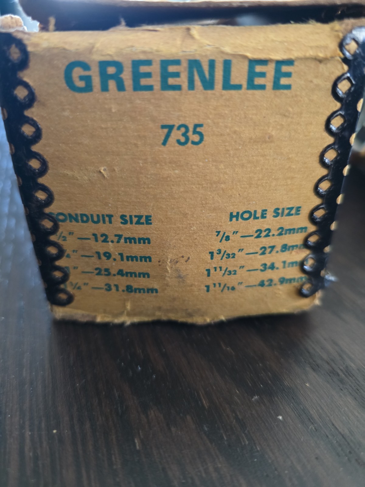 VTG Greenlee Ball Bearing Knock Out Punch Set 735 w/Leather Case – Complete Box
