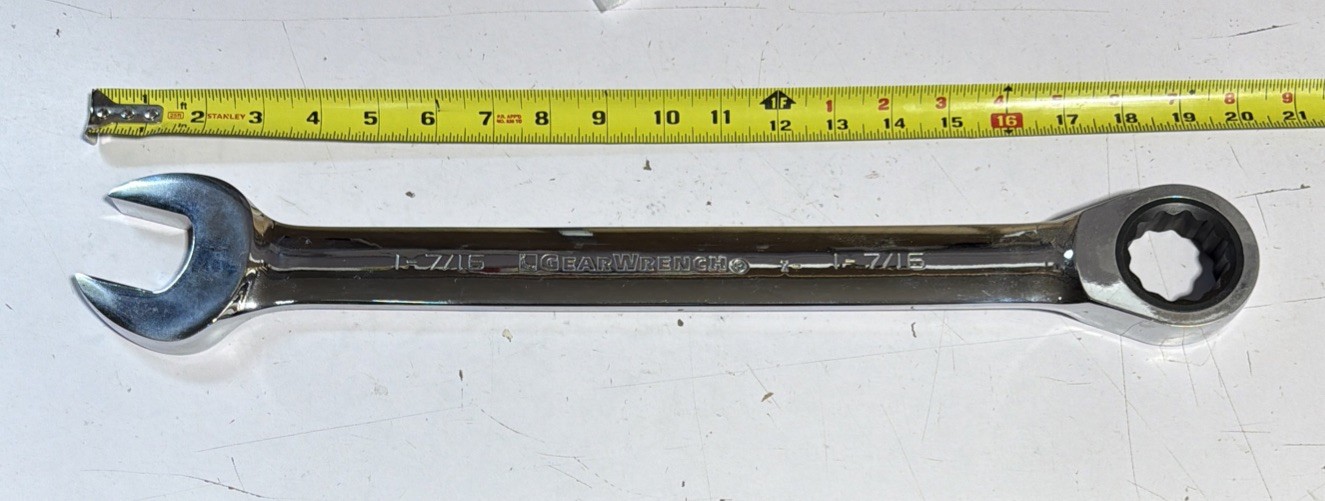 GearWrench 9040 1-7/16″ Jumbo Combination Ratcheting Wrench