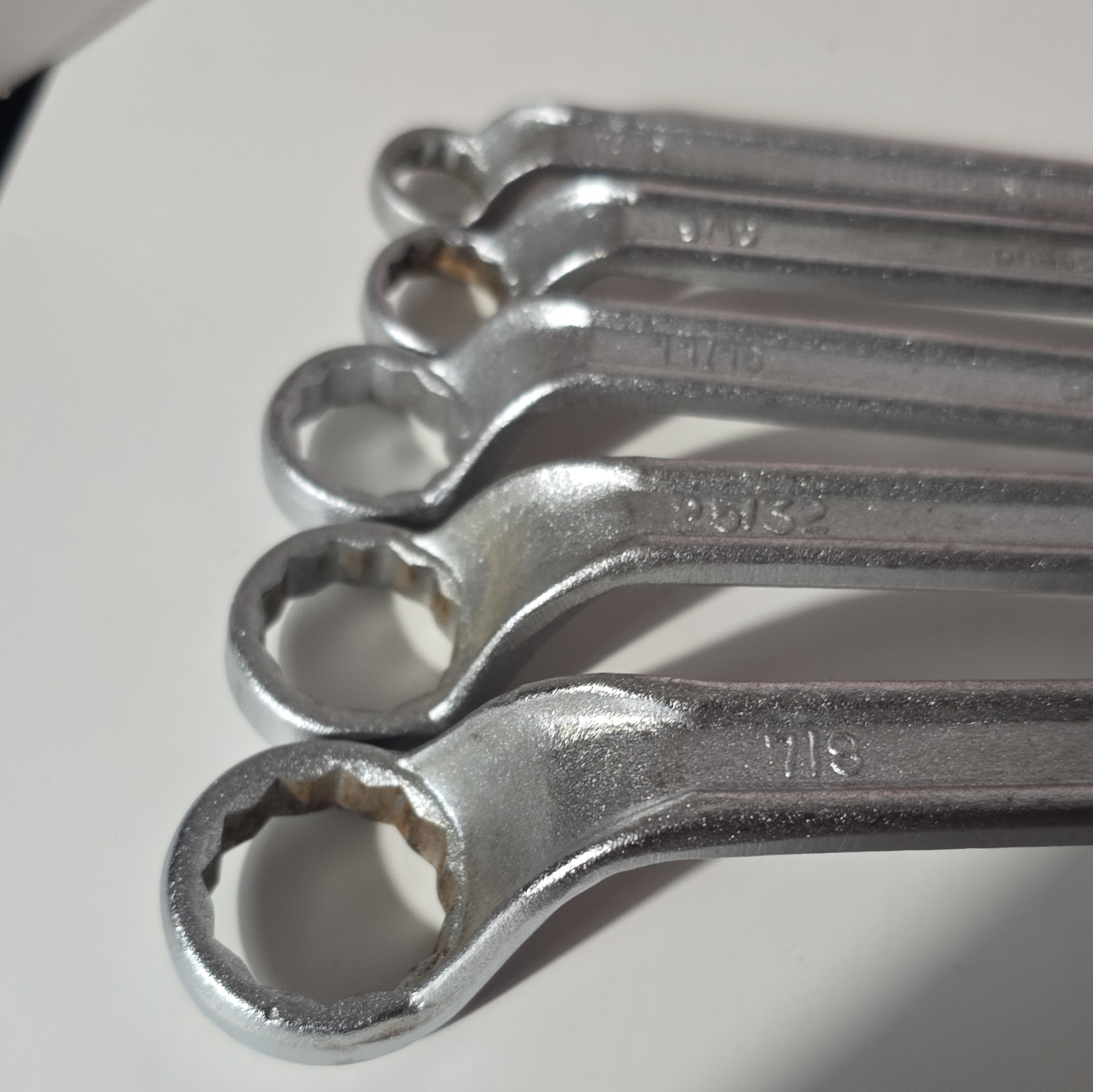 Drebo SAE Deep Offset Box-end Kmart 5 Piece Wrench Set Vintage 3/8 Inch To 7/8”