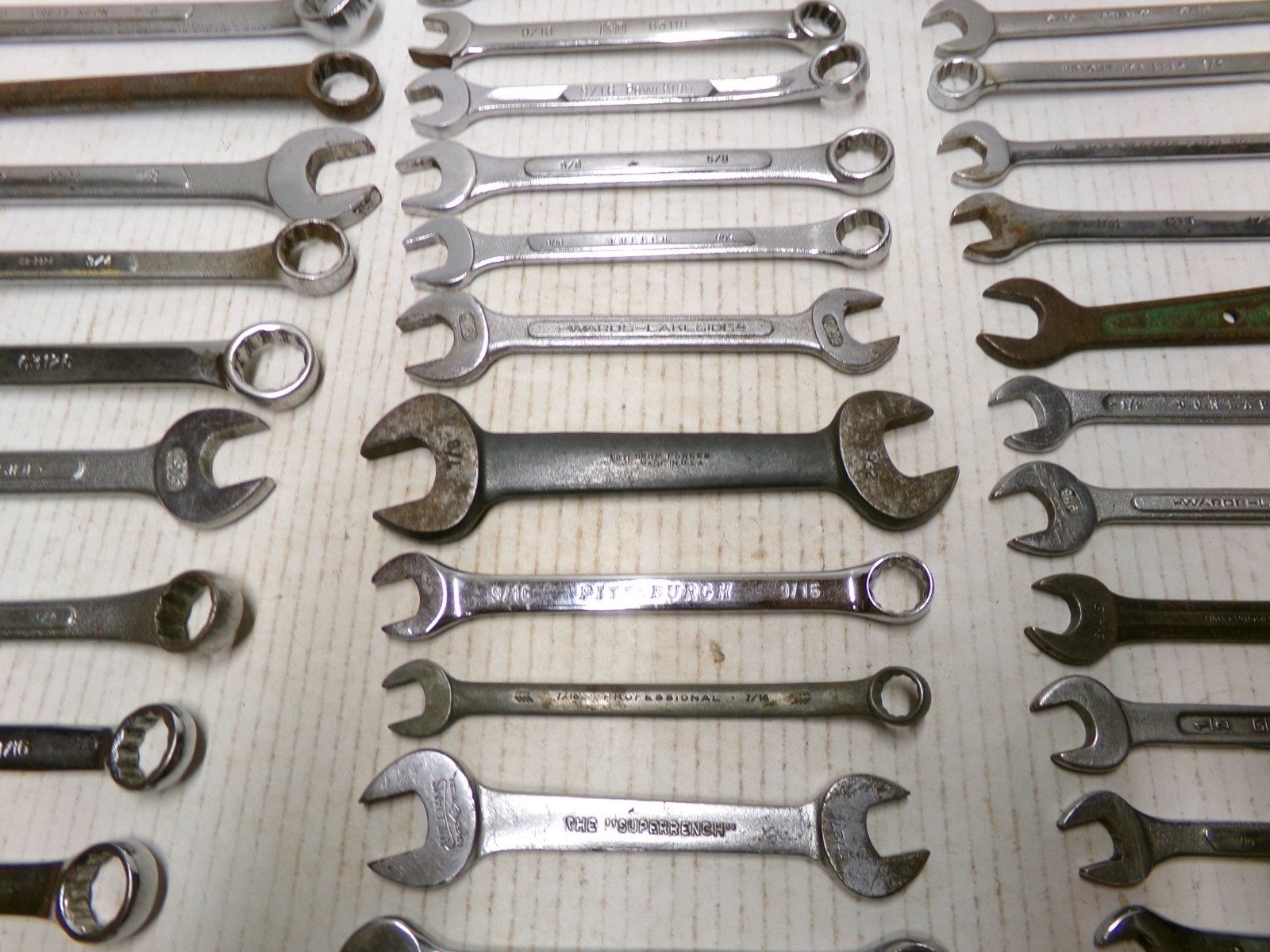 Lot of Assorted Wrenches Husky K-D Fuller Blue Point Pexto Wards Lakeside Vtg