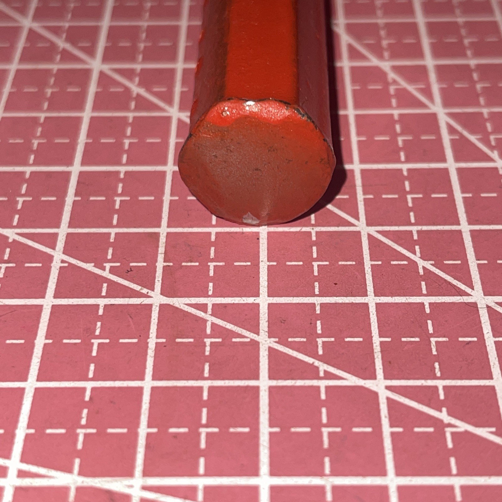 RYAN USA 3/4 In Tip Chisel 7 In Long Vintage Cold Steel Painted Red