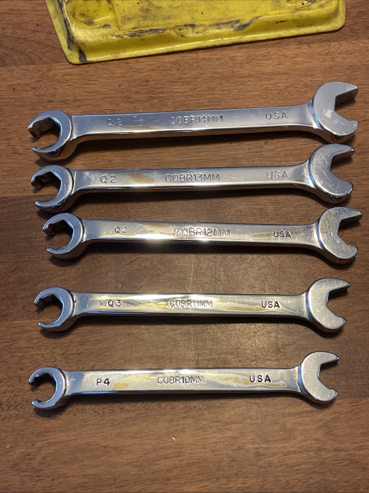 Mac 5Pc Metric Combo Speed Flare Nut Line Wrench Set 10MM 14MM 6Pt COBR USA