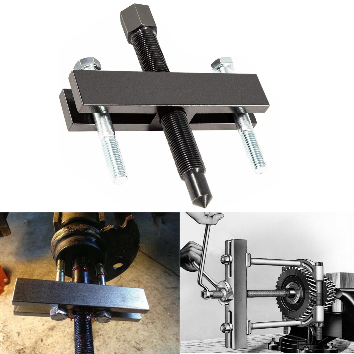 7393 Gear and Pulley Puller Replace for OTC 7393 with 5-1/2″ Long Forcing Screw