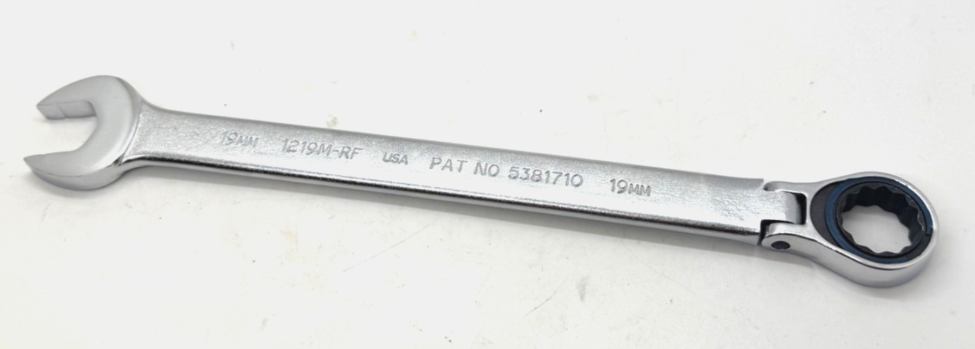 🇺🇸NEW PROTO Tools 19mm Metric Ratcheting Flex Head Combo WRENCH 12PT Anti Slip