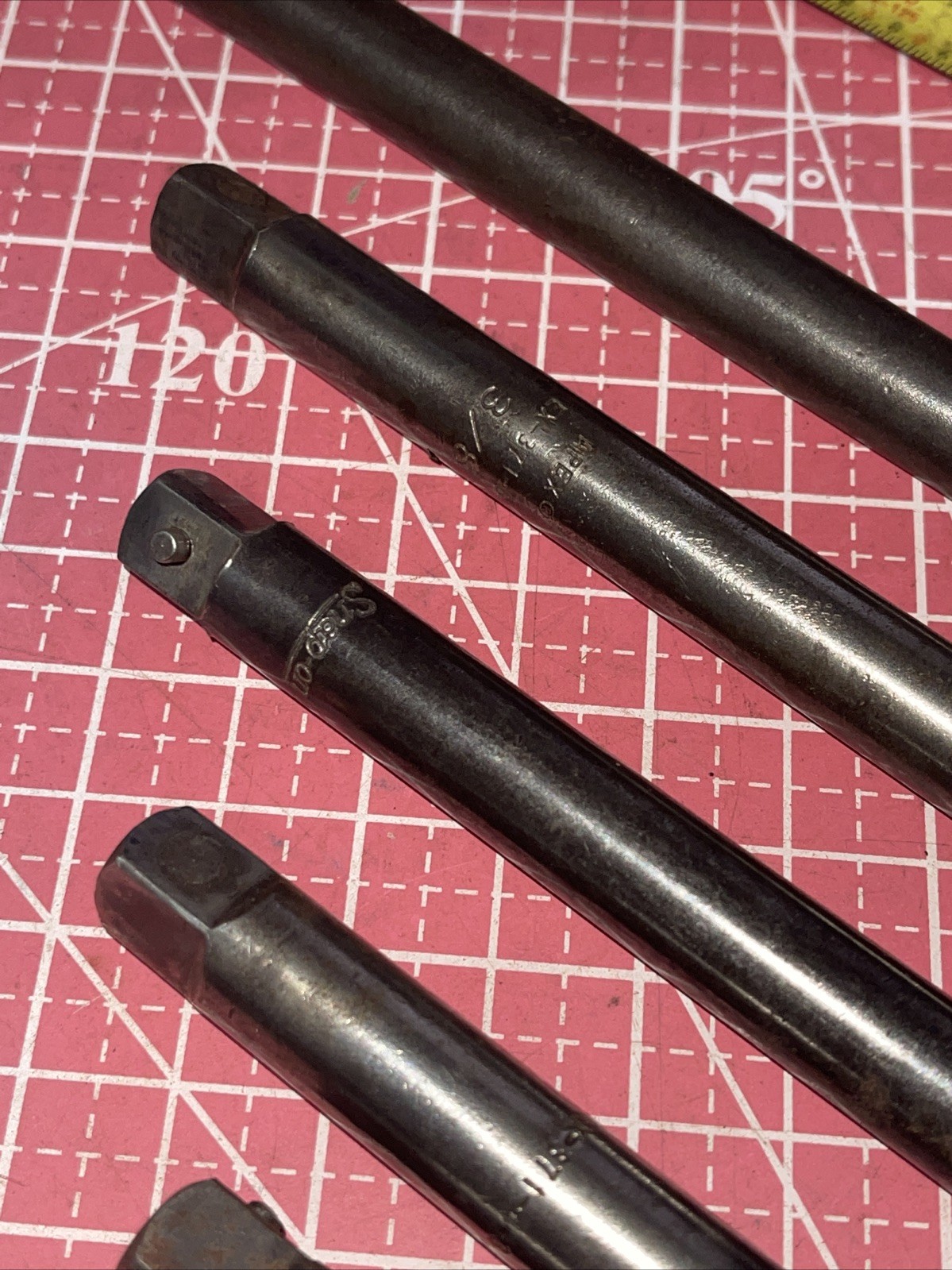 Apex / Snap on USA 7 Piece 7/16” Hex Power Adapter Extension Set 3/8 Drive 2-10”