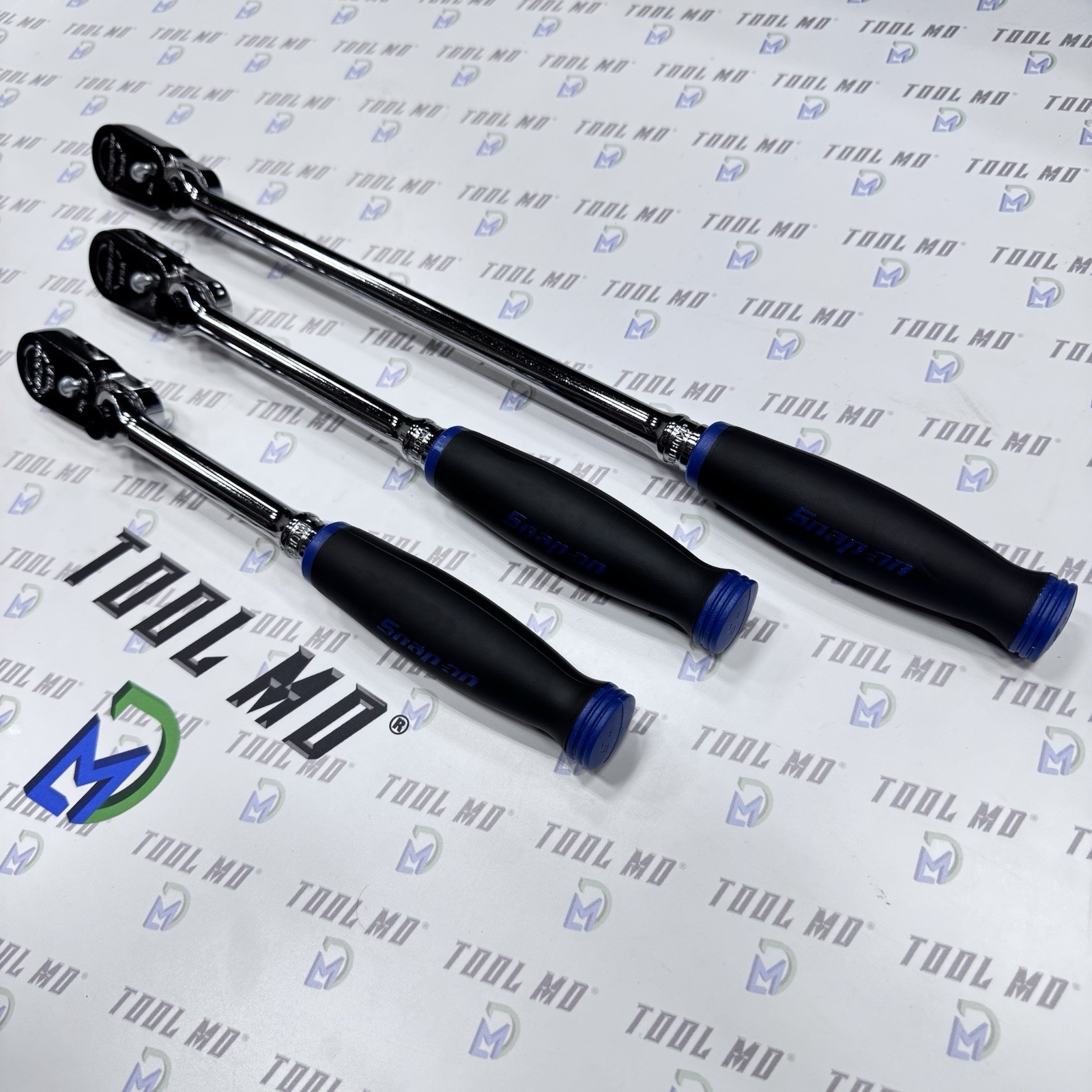 Snap-on Tools USA NEW POWER BLUE 3/8″ Drive Multi-Position Ratchet Set FH80MP