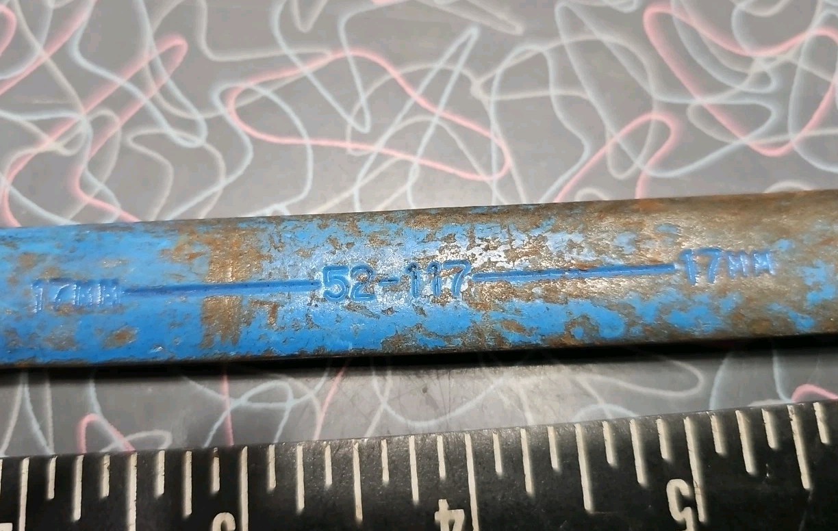 Armstrong 52-117 17mm 12 Pt Painted Blue Combination Wrench USA ARMALOY