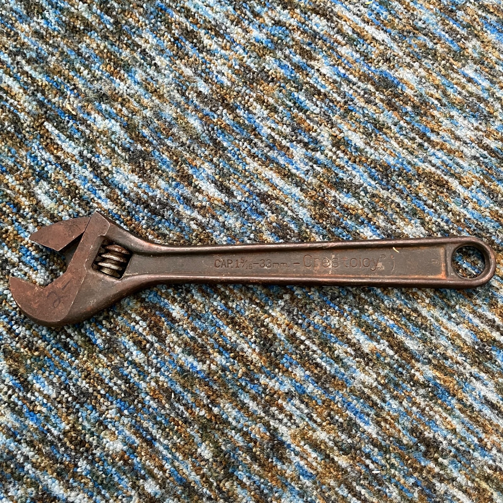 Vintage Crescent Adjustable Crestoloy Wrench Forged Alloy Steel 12″