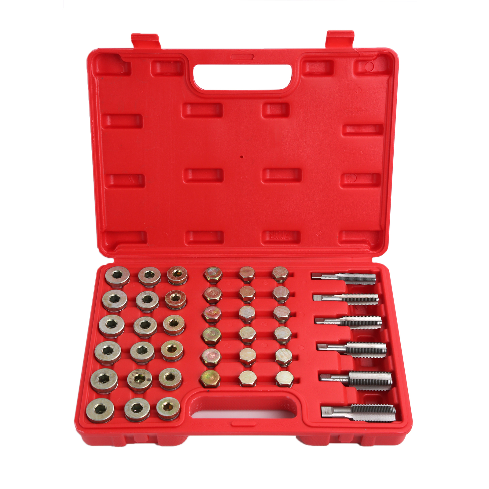 110pc Auto Oil Drain Plug Sump Bolt Thread Repair Tool Kit Set M13 – M20 Tap