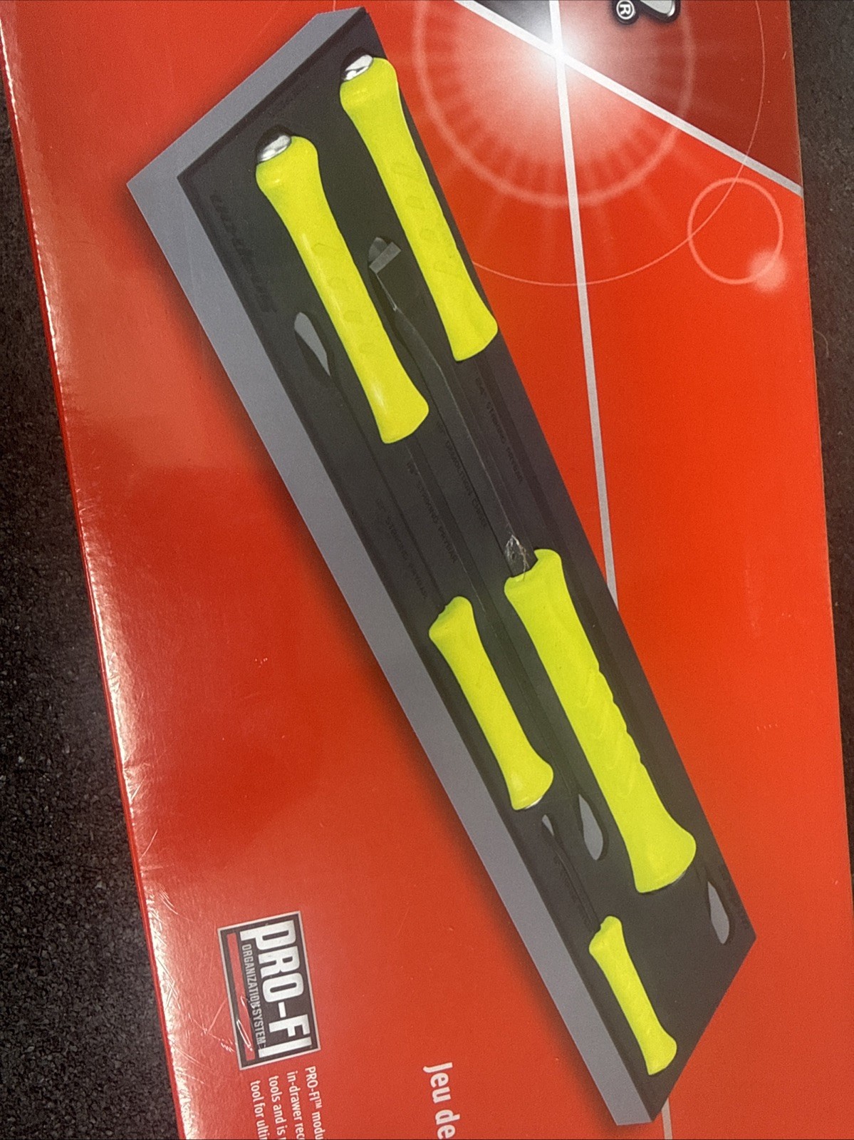 For Snap-on NEW 5-Piece HI-Viz Striking Prybar & Chisel Foam Set SPBSDC705DTFHV